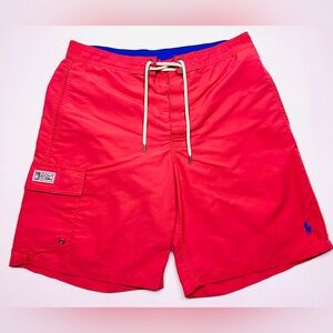 Polo by Ralph Lauren Red Swim Board Shorts